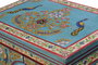 GINER Y COLOMER Table de chevet en bois de manguier multicolore